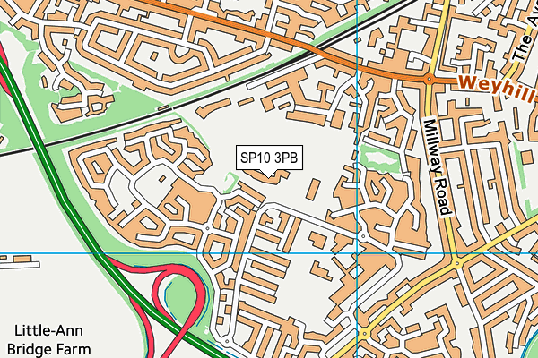 SP10 3PB map - OS VectorMap District (Ordnance Survey)