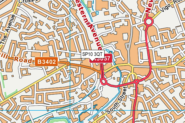 SP10 3QT map - OS VectorMap District (Ordnance Survey)