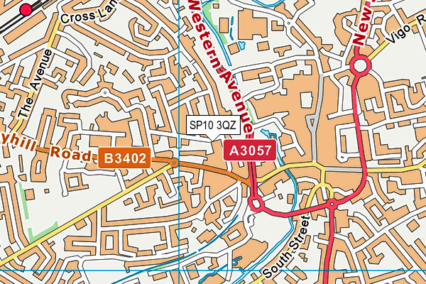 SP10 3QZ map - OS VectorMap District (Ordnance Survey)