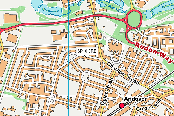 SP10 3RE map - OS VectorMap District (Ordnance Survey)