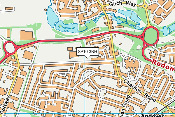 SP10 3RH map - OS VectorMap District (Ordnance Survey)
