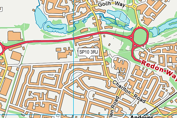 SP10 3RJ map - OS VectorMap District (Ordnance Survey)