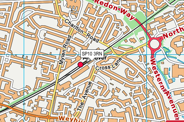 SP10 3RN map - OS VectorMap District (Ordnance Survey)