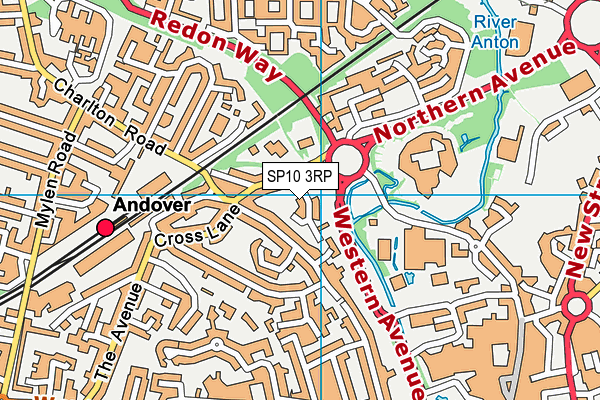 SP10 3RP map - OS VectorMap District (Ordnance Survey)