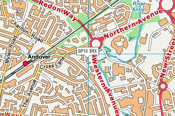 SP10 3RX map - OS VectorMap District (Ordnance Survey)
