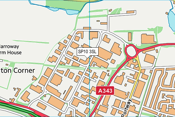 SP10 3SL map - OS VectorMap District (Ordnance Survey)