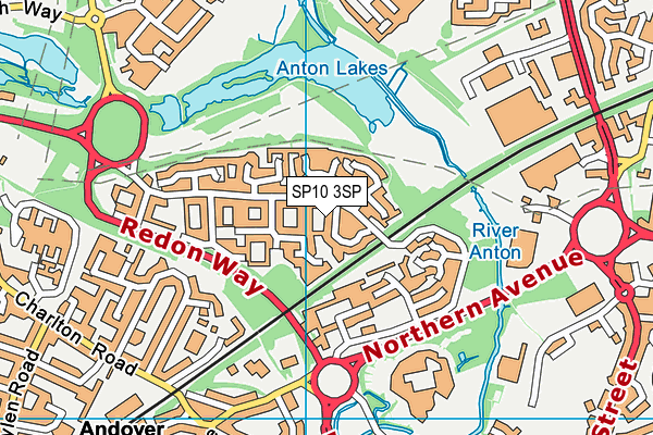 SP10 3SP map - OS VectorMap District (Ordnance Survey)