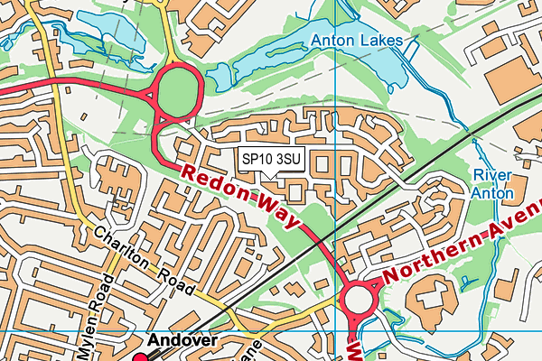 SP10 3SU map - OS VectorMap District (Ordnance Survey)