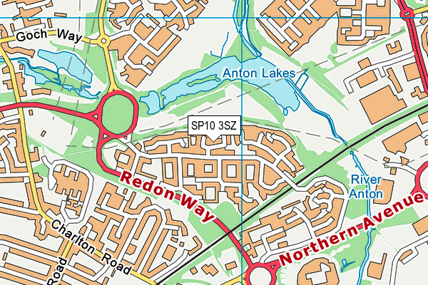 SP10 3SZ map - OS VectorMap District (Ordnance Survey)