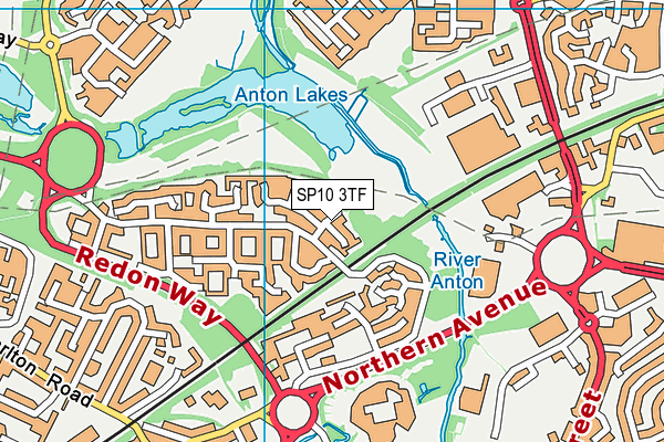 SP10 3TF map - OS VectorMap District (Ordnance Survey)
