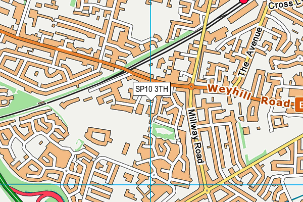 SP10 3TH map - OS VectorMap District (Ordnance Survey)