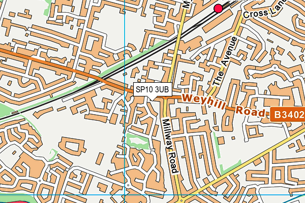 SP10 3UB map - OS VectorMap District (Ordnance Survey)