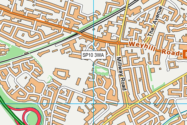 SP10 3WA map - OS VectorMap District (Ordnance Survey)