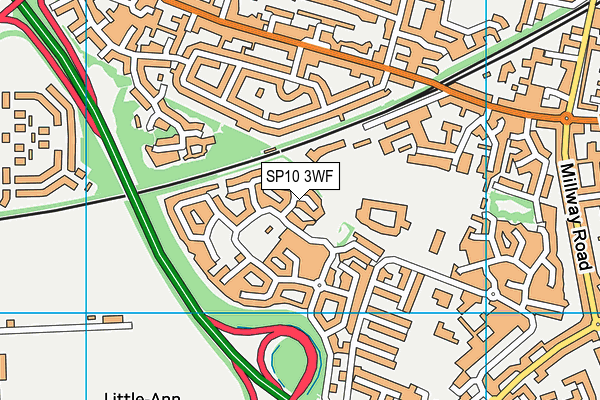 SP10 3WF map - OS VectorMap District (Ordnance Survey)