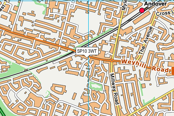 SP10 3WT map - OS VectorMap District (Ordnance Survey)