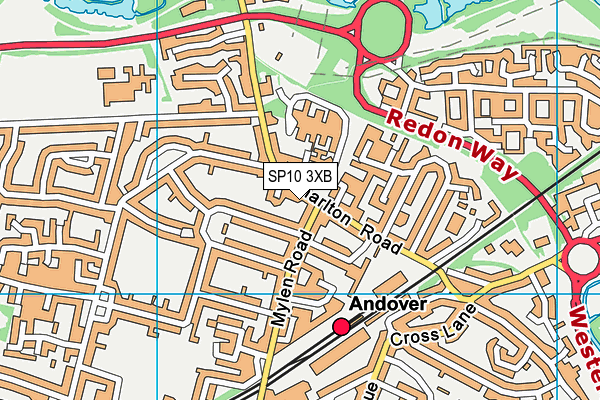 SP10 3XB map - OS VectorMap District (Ordnance Survey)