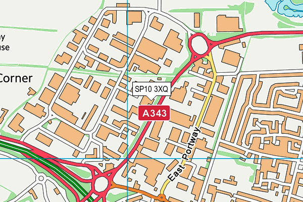 SP10 3XQ map - OS VectorMap District (Ordnance Survey)