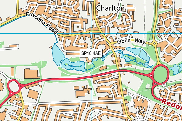 SP10 4AE map - OS VectorMap District (Ordnance Survey)