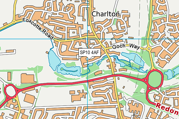 SP10 4AF map - OS VectorMap District (Ordnance Survey)