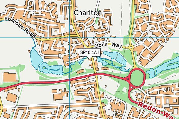 SP10 4AJ map - OS VectorMap District (Ordnance Survey)