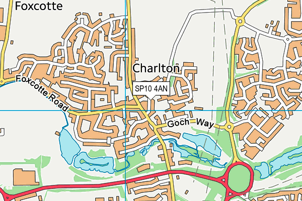 SP10 4AN map - OS VectorMap District (Ordnance Survey)