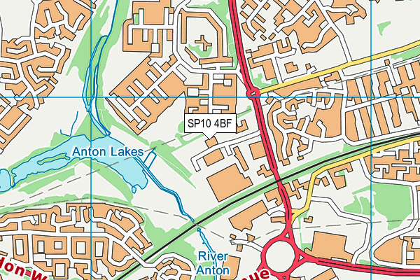 SP10 4BF map - OS VectorMap District (Ordnance Survey)
