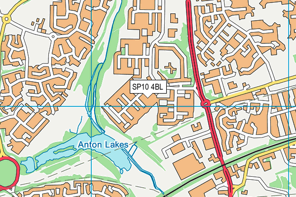 SP10 4BL map - OS VectorMap District (Ordnance Survey)