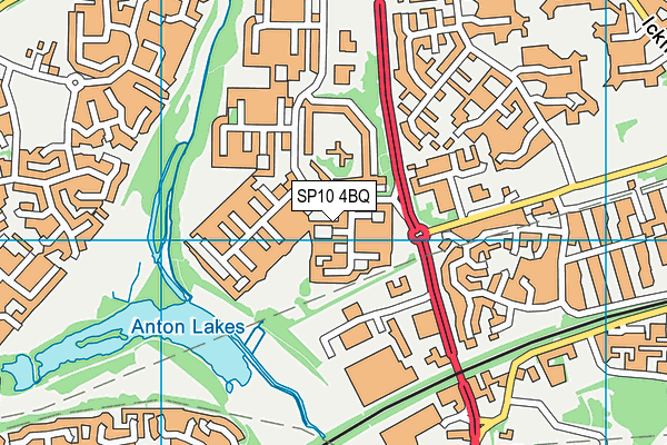 SP10 4BQ map - OS VectorMap District (Ordnance Survey)