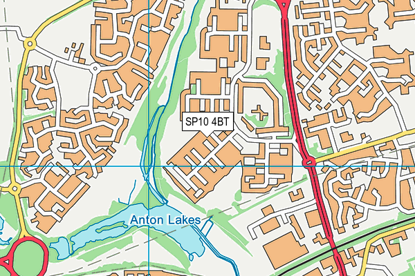 SP10 4BT map - OS VectorMap District (Ordnance Survey)