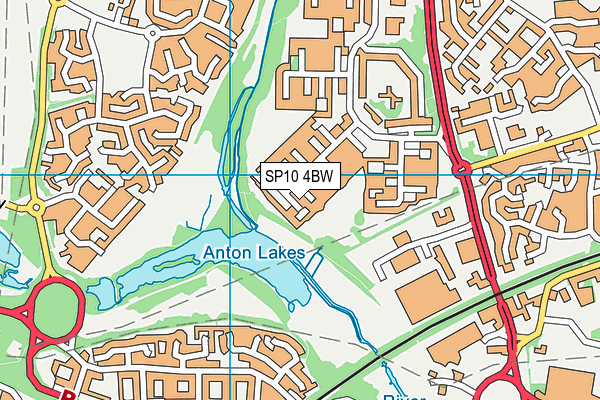 SP10 4BW map - OS VectorMap District (Ordnance Survey)