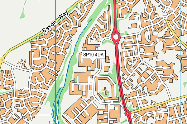 SP10 4DA map - OS VectorMap District (Ordnance Survey)