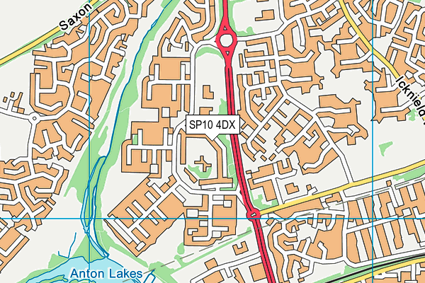 SP10 4DX map - OS VectorMap District (Ordnance Survey)