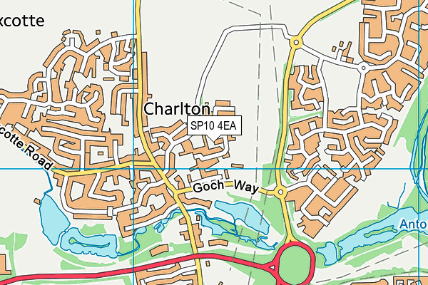 SP10 4EA map - OS VectorMap District (Ordnance Survey)