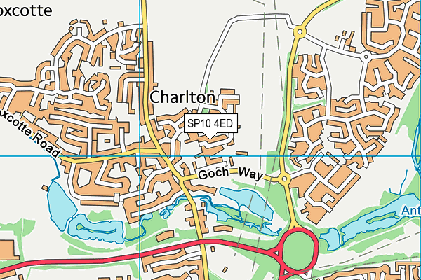 SP10 4ED map - OS VectorMap District (Ordnance Survey)