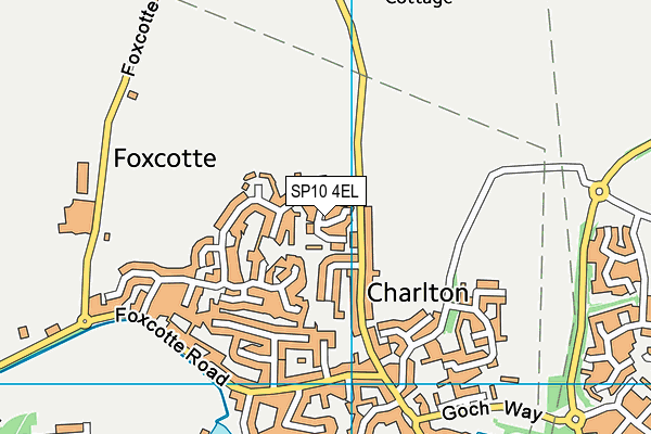 SP10 4EL map - OS VectorMap District (Ordnance Survey)