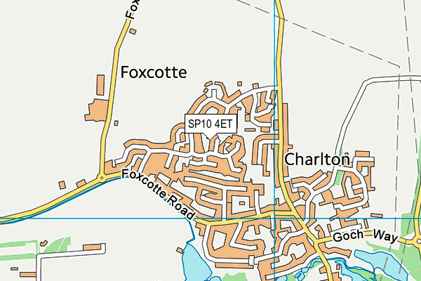 SP10 4ET map - OS VectorMap District (Ordnance Survey)