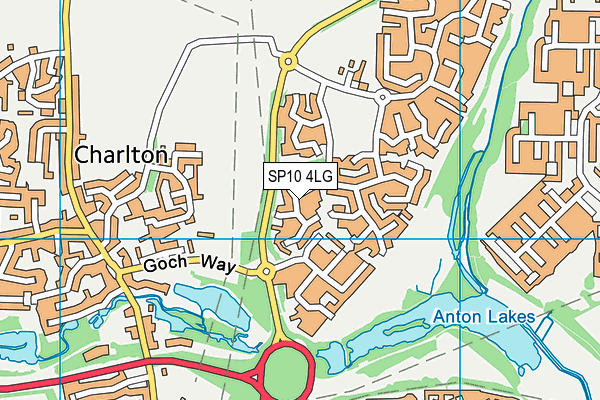 SP10 4LG map - OS VectorMap District (Ordnance Survey)