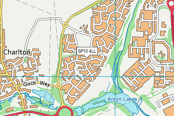 SP10 4LL map - OS VectorMap District (Ordnance Survey)