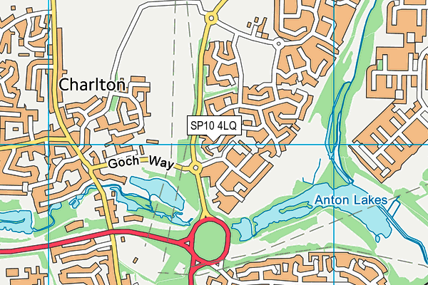 SP10 4LQ map - OS VectorMap District (Ordnance Survey)
