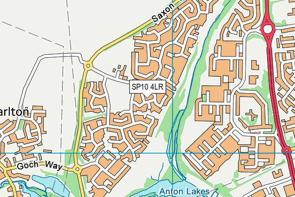 SP10 4LR map - OS VectorMap District (Ordnance Survey)
