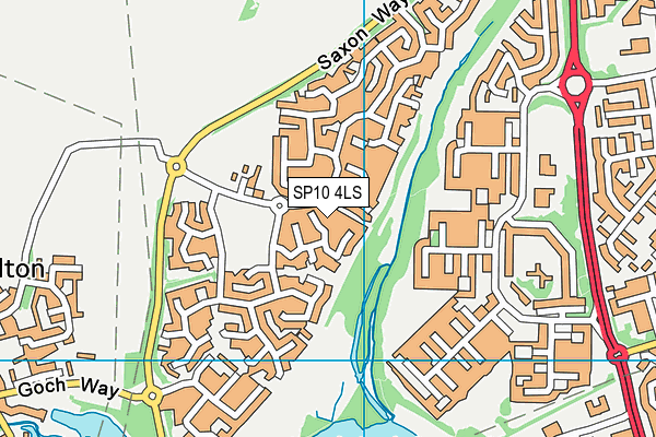 SP10 4LS map - OS VectorMap District (Ordnance Survey)