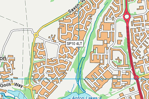 SP10 4LT map - OS VectorMap District (Ordnance Survey)