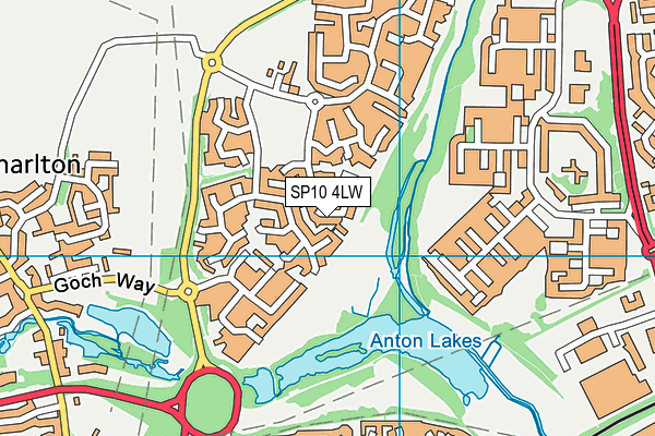 SP10 4LW map - OS VectorMap District (Ordnance Survey)