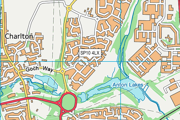 SP10 4LX map - OS VectorMap District (Ordnance Survey)
