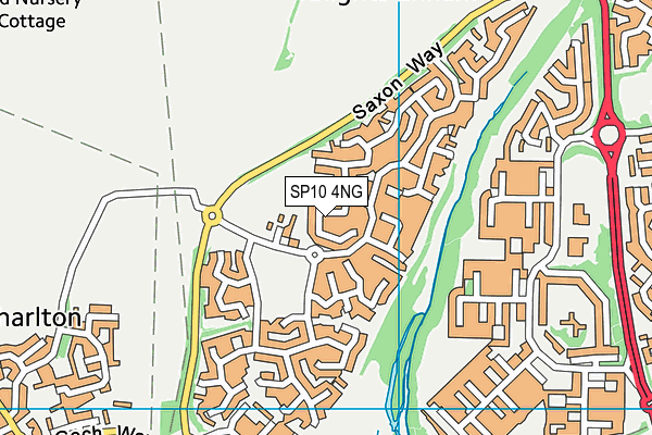 SP10 4NG map - OS VectorMap District (Ordnance Survey)