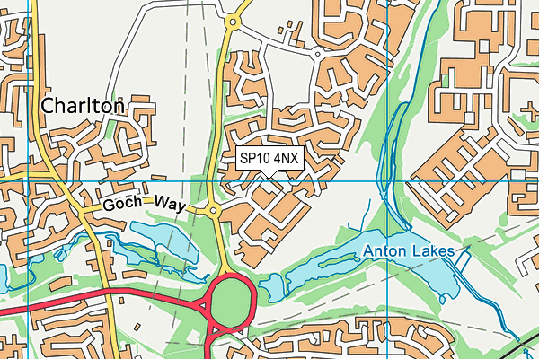 SP10 4NX map - OS VectorMap District (Ordnance Survey)