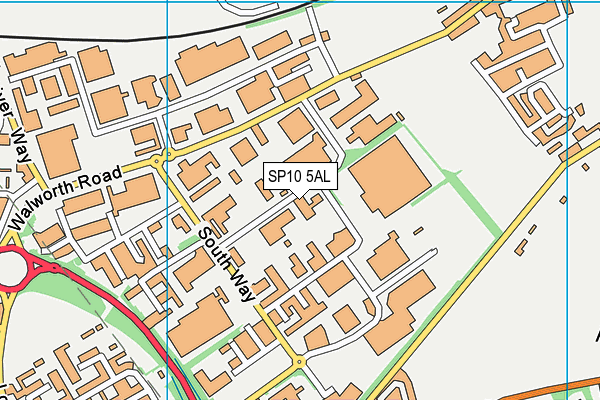 SP10 5AL map - OS VectorMap District (Ordnance Survey)