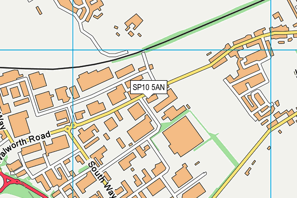 SP10 5AN map - OS VectorMap District (Ordnance Survey)