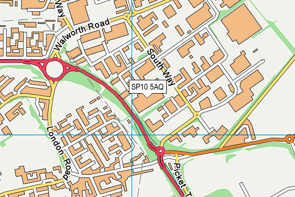 SP10 5AQ map - OS VectorMap District (Ordnance Survey)