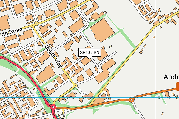 SP10 5BN map - OS VectorMap District (Ordnance Survey)